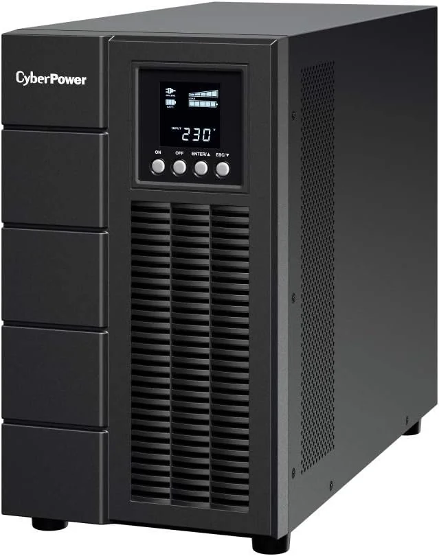 CYBERPOWER Online S Series OLS3000EA UPS AC 230V 2700Watt 3000VA 9Ah RS-232 USB output connectors 7 active PFC Black