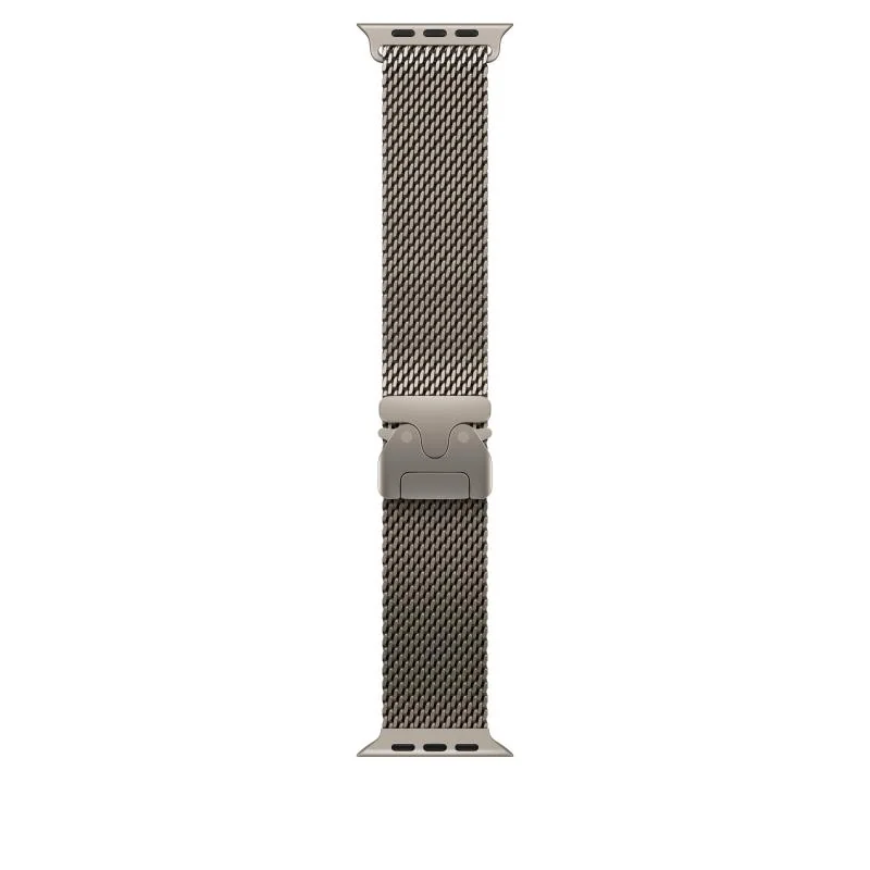 Watch 49mm Natural Titanium Milanese Loop - Small Apple