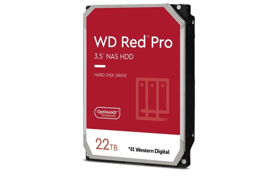 WD Red Pro NAS 22TB SATA 6Gb/s HDD 3.5inch internal 7200Rpm 512MB Cache 24x7 Bulk Western Digital