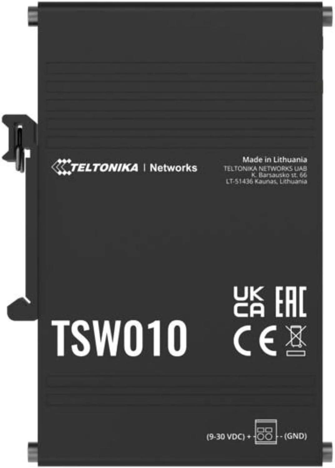 TELTONIKA NETWORKS TSW010 Gigabit switch with DIN rail
