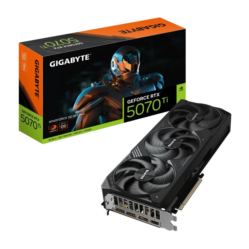 Placa video Gigabyte GeForce RTX 5070 Ti WINDFORCE OC SFF, 16GB GDDR7, PCI Express 5.0, 256-bit Gigabyte