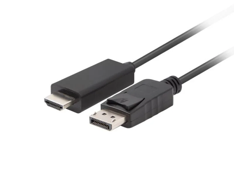 Cable DisplayPort M v1.1->HDMI M 1.8m black Lanberg