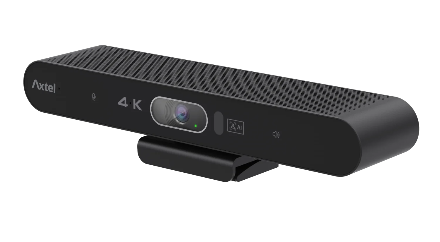 Camera Videoconferinta Axtel AX-4K Video-Bar-Mini, Rezolutie 4k 3840x2160@30fps, Senzor 1/3.0", 8.0MP, Zoom digital 4x; ePTZ; Functii urmarire vorbitor, prim-plan grup; Unghi de vizualizare D94 / H90 / V55 grade, iluminare minima 340 lux; preluare sunet Axtel