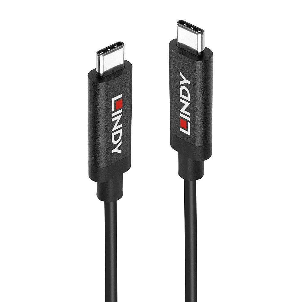 Cablu USB 3.2 Gen 2 C/C Activ, negru Lindy