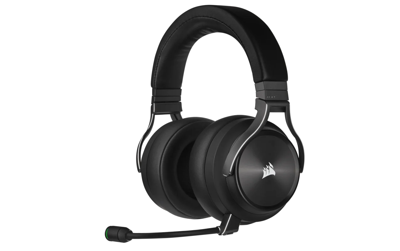 Casti cu microfon Corsair Virtuoso XT RGB WIRELESS, Multi-platform Gaming and Mobile, 20hz-40KHz, 32 ohm, 109db, driver 50mm, autonomie baterie de pana la 15 ore, negru Corsair