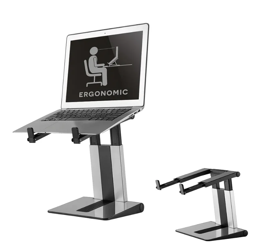 Stand laptop Neomounts NSLS200; pentru display-uri cu diagonale 10"-17", greutate maxima suportata 5kg, tilt; culoare argintiu. Garantie 5 ani Neomounts