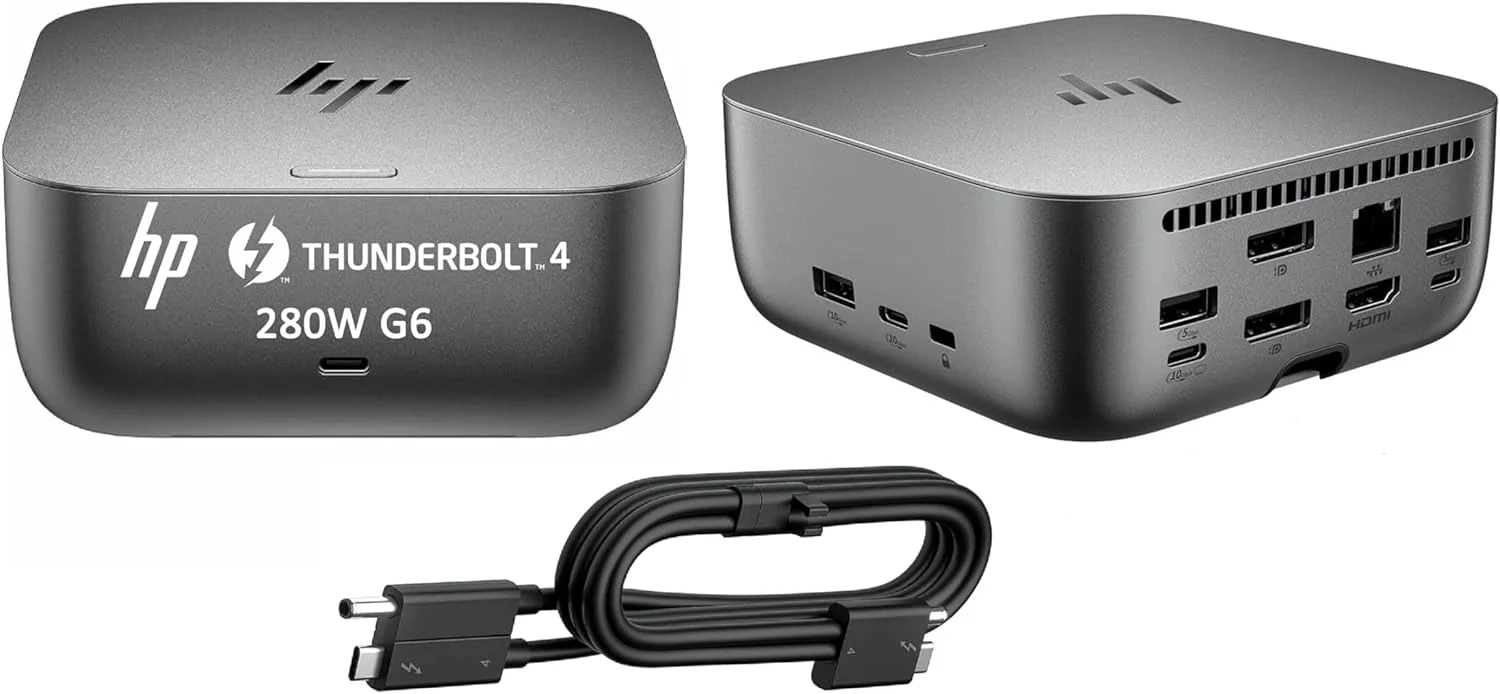 HP Thunderbolt 4 Ultra 280W G6 Dock TBT4 USB-C HDMI RJ-45 2xUSB-C 2xDP 5xUSB (EU)
