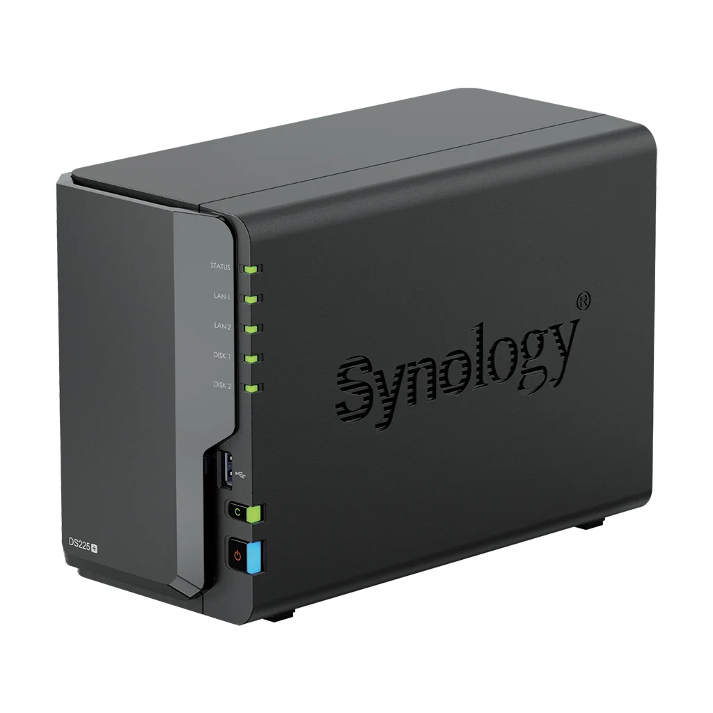 DS225+ 2-Bay PLUS NAS Intel Celeron J4125 2GB ECC DDR4 Synology