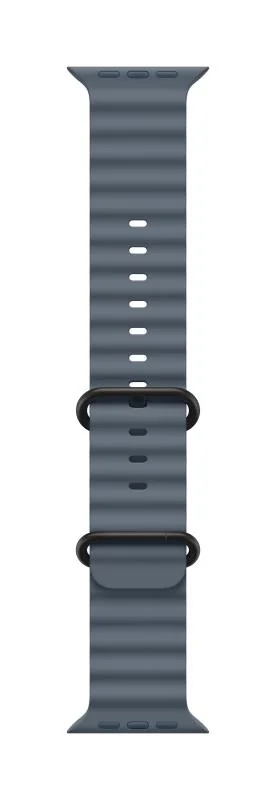 Apple Watch 49mm Anchor Blue Ocean Band - Black Titanium Finish