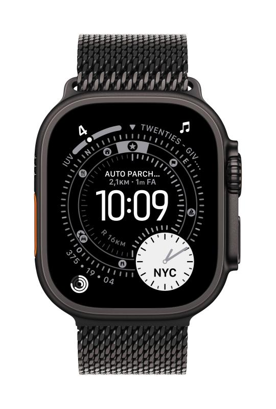 Apple Watch 49mm Black Titanium Milanese Loop - Medium | Altamag.ro