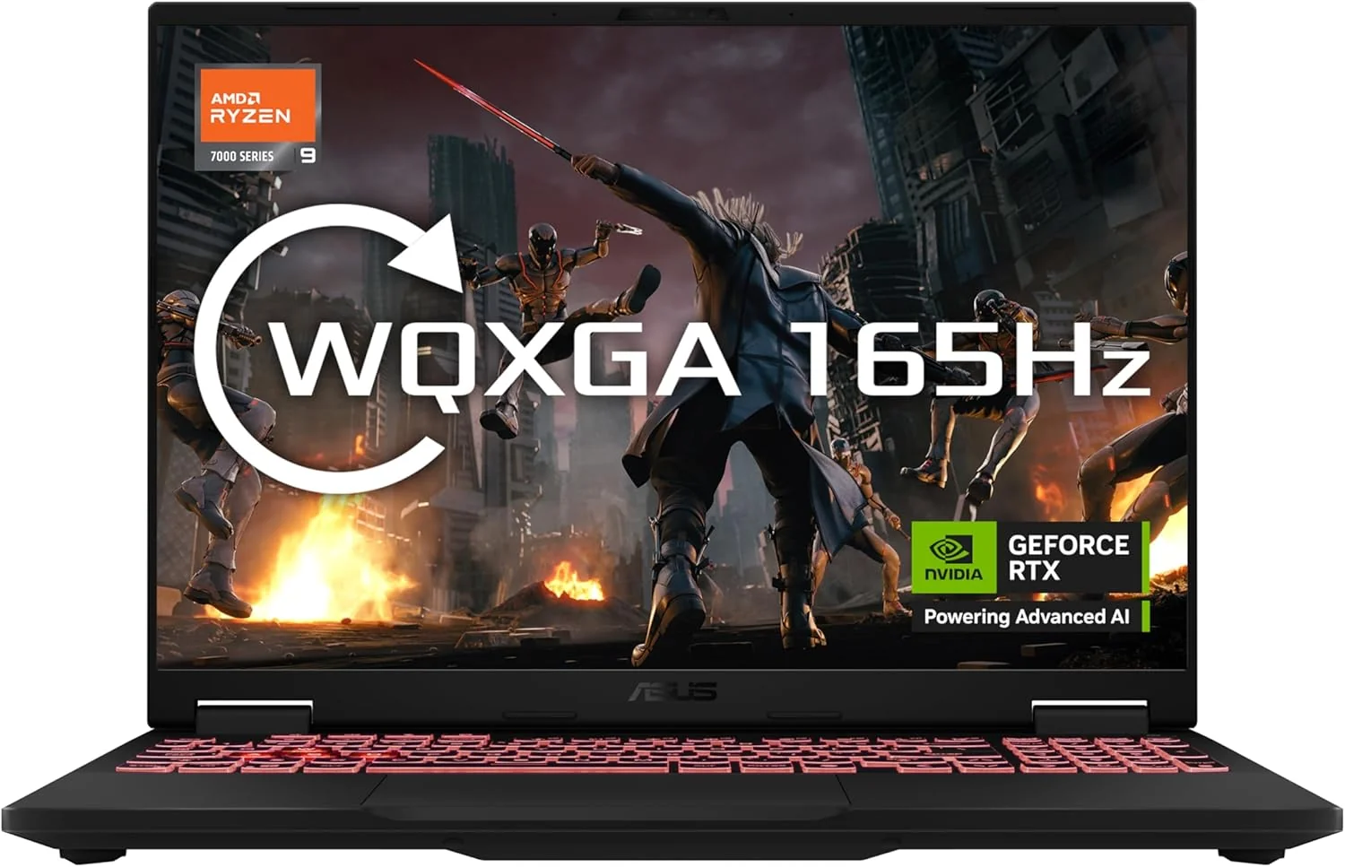 ASUS TUF Gaming A16 FA608PM-QT135 AMD Ryzen 9 8940HX 16inch 2.5K 16GB DDR5 512GB PCIe NVMe M.2 SSD RTX 5060 DOS