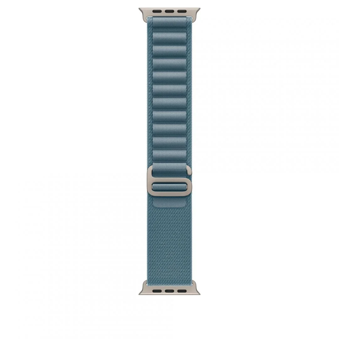 Apple Watch 49mm Light Blue Alpine Loop - Small - Natural Titanium Finish