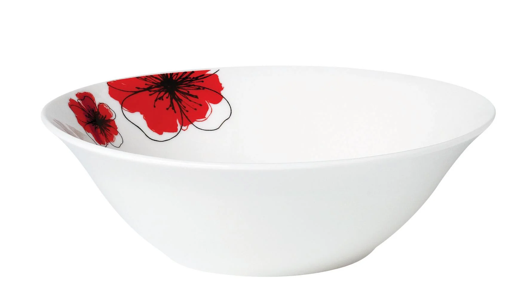 BOL PORTELAN 15 CM, RED FLOWERS,VANORA HOME Vanora