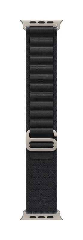 Apple Watch 49mm Black Alpine Loop - Small - Natural Titanium Finish