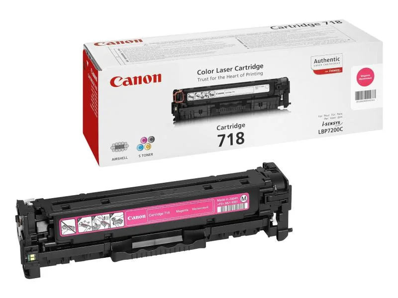Toner Canon CRG718M, magenta, capacitate 2900 pagini, pentru LBP-7200Cdn Canon