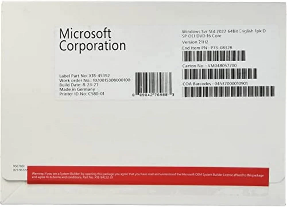LIC OEM WIN 2025 SERVER STD 16 CORE