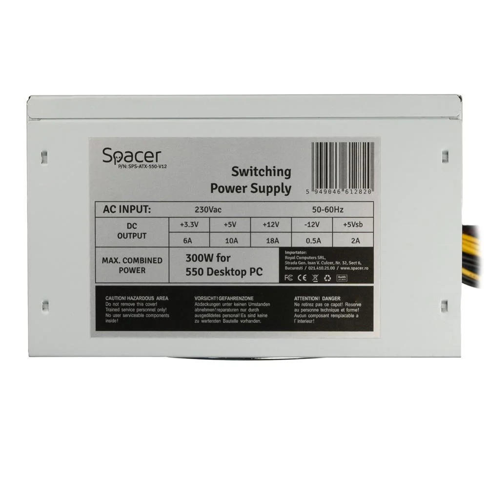 Sursa Spacer ATX 550, 300W V12 Spacer