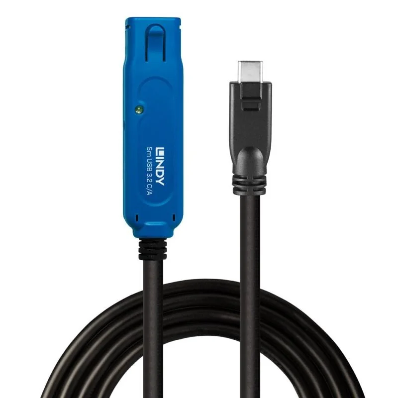 Extensie cablu USB 3.2 5Gbps Lindy, latime de banda suportata 5 Gbps, negru Lindy