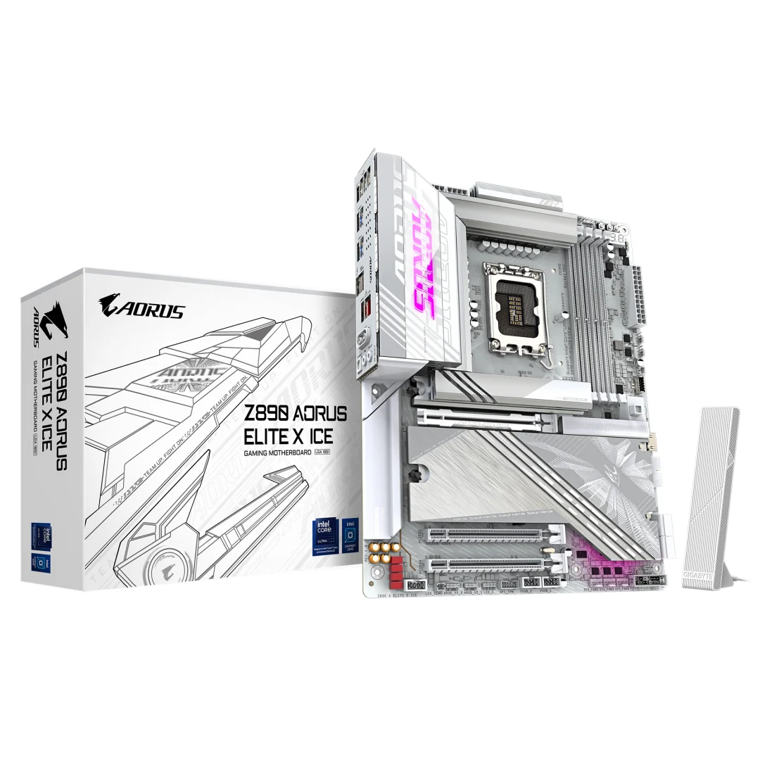 Placa de baza Gigabyte Z890 AORUS ELITE X ICE, LGA 1851, DDR5, ATX Gigabyte