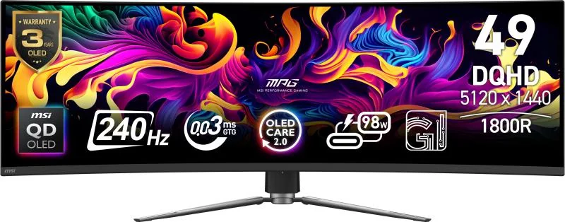 Monitor MSI 49" MPG 491CQPX QD-OLED MSI