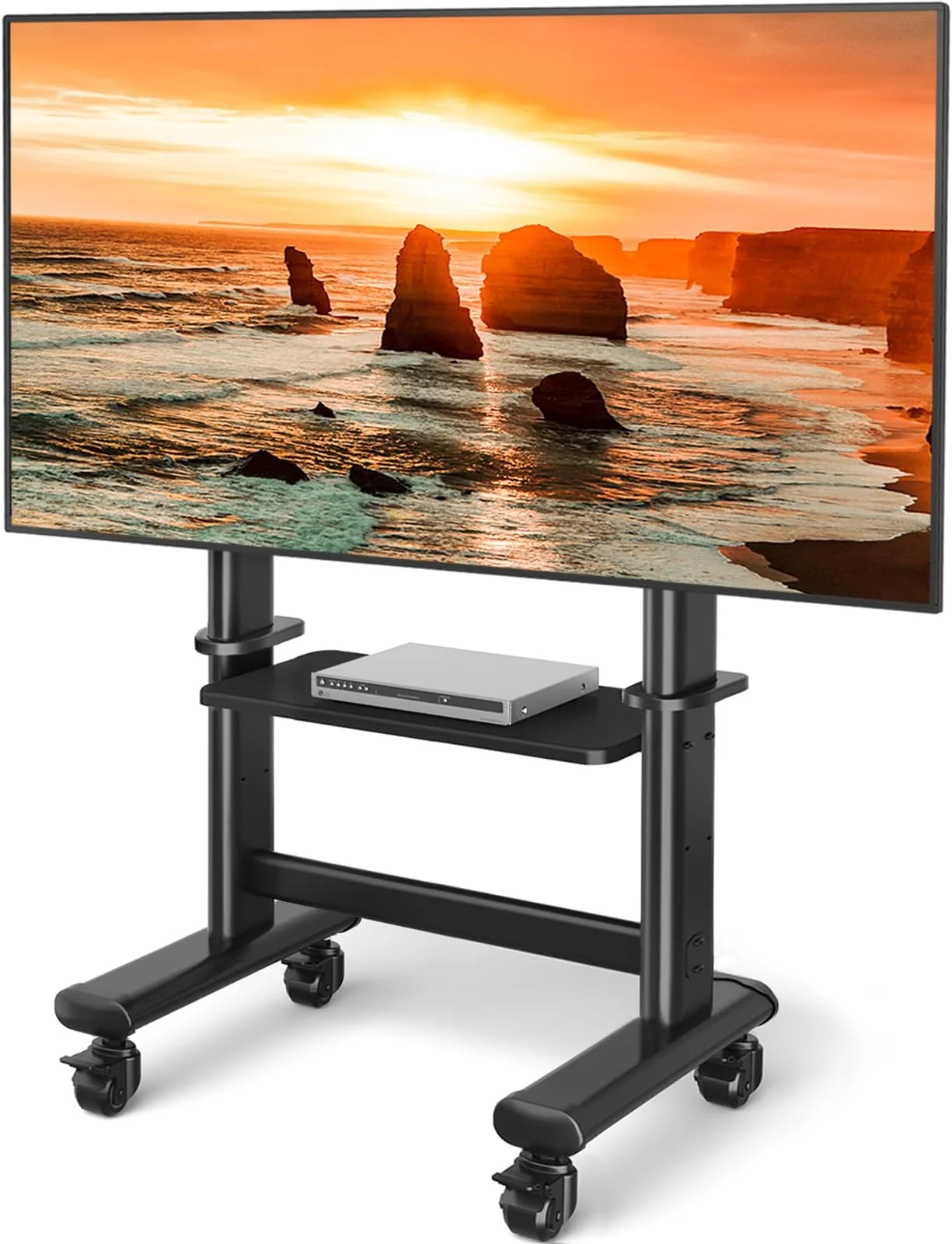GEMBIRD Aluminum TV floor stand with caster wheels 37-70inch black