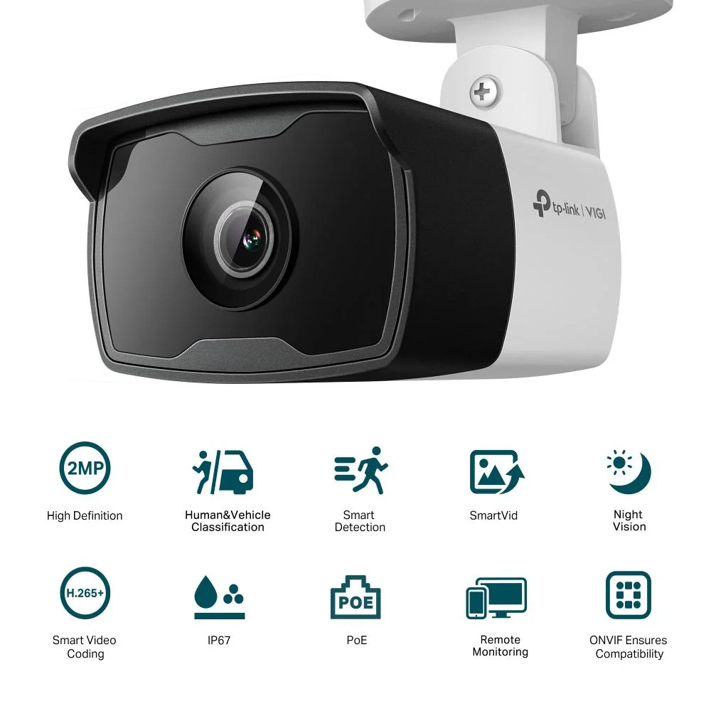 "TP-Link Camera IR de supraveghere Bullet pentru exterior VIGIC320I(4MM) TP-Link