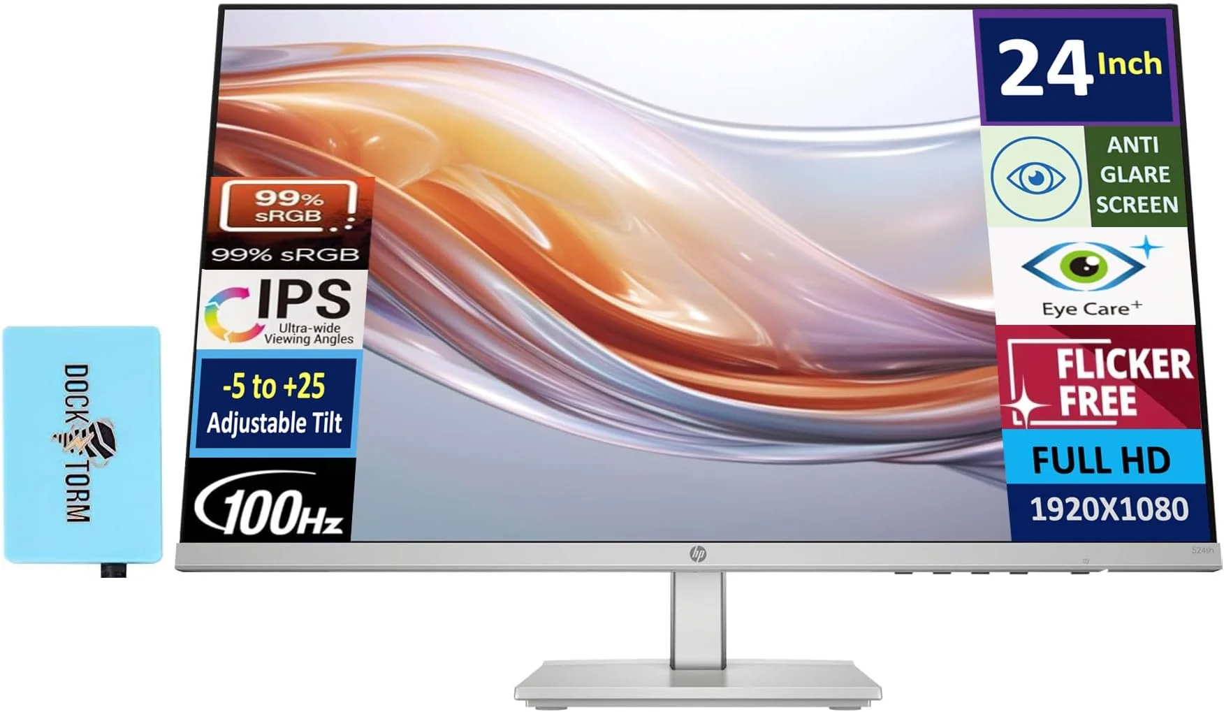 HP Series 5 Pro Pro 524pf 23.8inch FHD HDMI DP Monitor SmartBuy (EU)