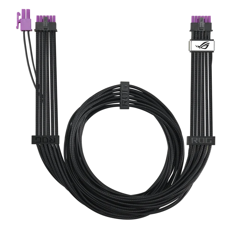 ROG-EQUALIZER//POWER CABLE, UNIVERSAL, 12V-2x6 connector, Increased load capacity up to 17A, negru ASUS