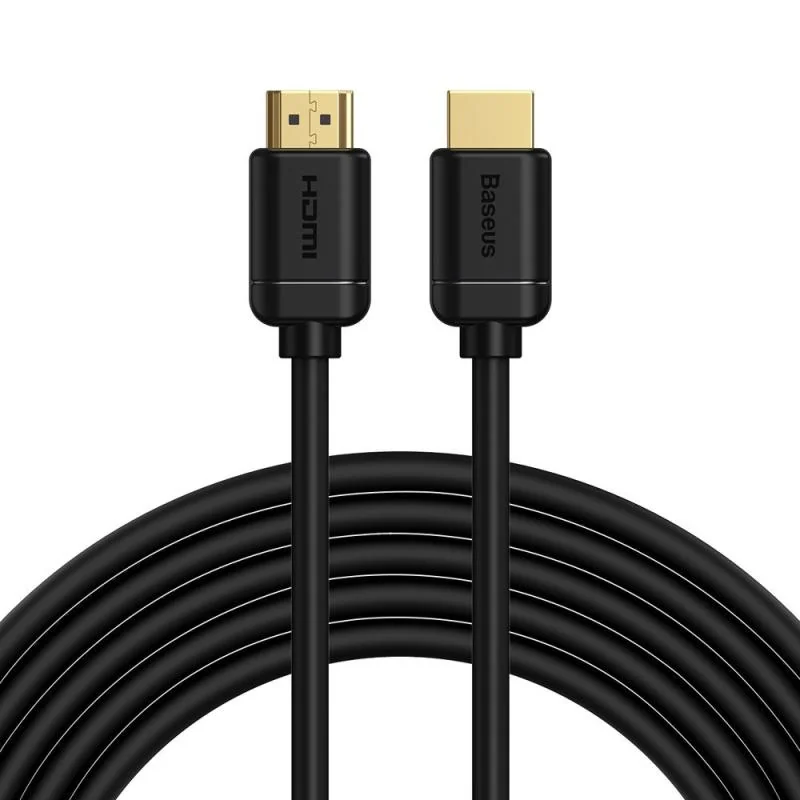 Cablu Baseus HD Series, HDMI-HDMI, rezolutie 4K UHD (3840 x 2160) la 60 Hz, lungime 2m, negru Baseus