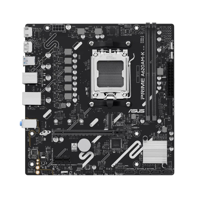 Placa de baza ASUS PRIME A620AM-K, Socket AM5, DDR5, Micro-ATX ASUS