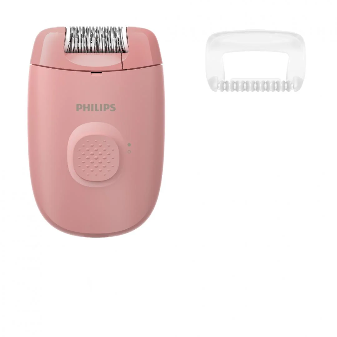 Epilator cu fir PHILIPS Seria 2000 BRE227/00, 1 viteza, 2 accesorii, Retea, Corai, L x A x I (mm) 110x40x145 Philips
