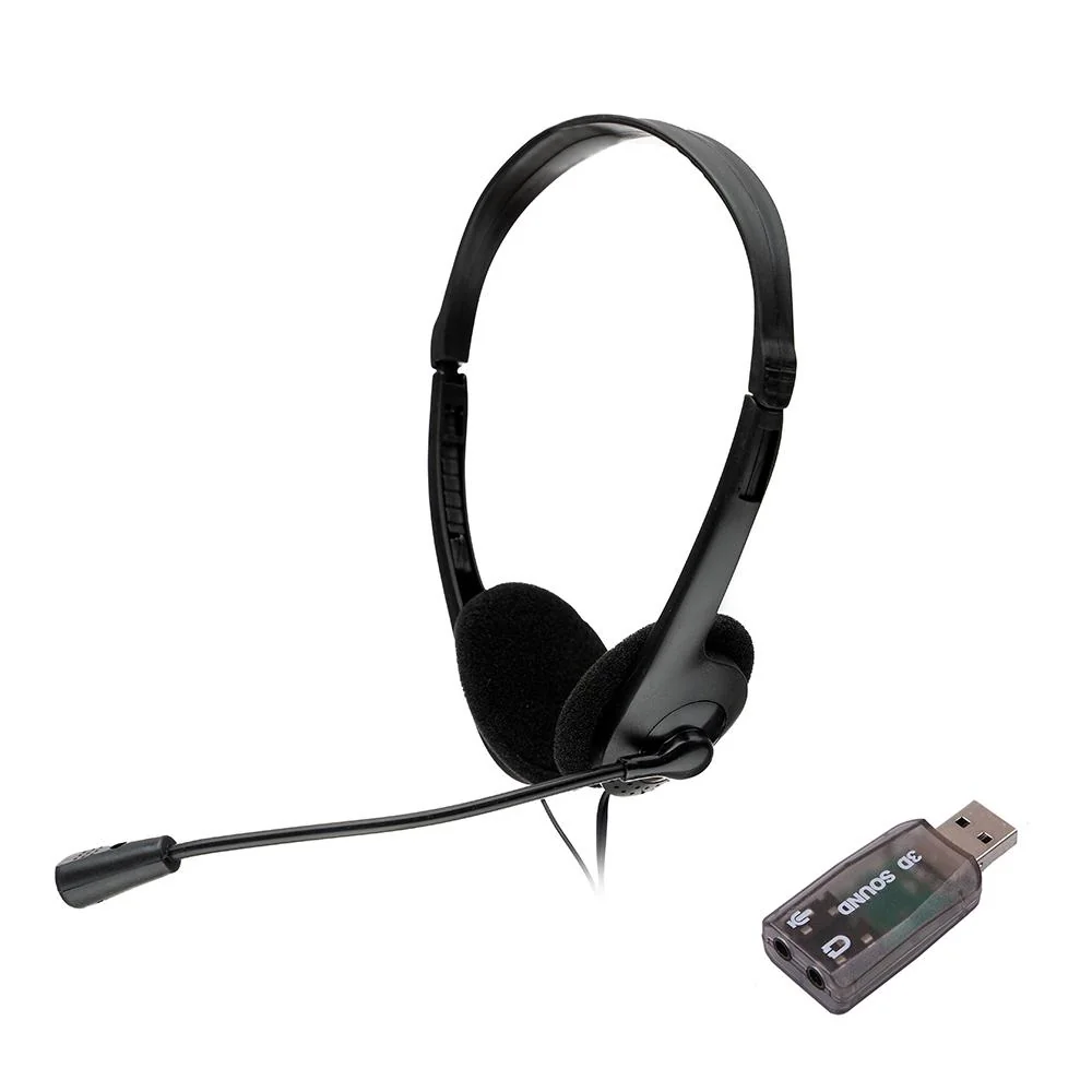 Casti Head-band Spacer SPK-223-USB, Wired, Negru Spacer