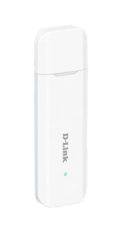 4G LTE USB adapter DWM-222, USB 2.0 interface, microSD card for storage expansion, Integrated SIM card slot, up to 150 Mbps download, white D-Link