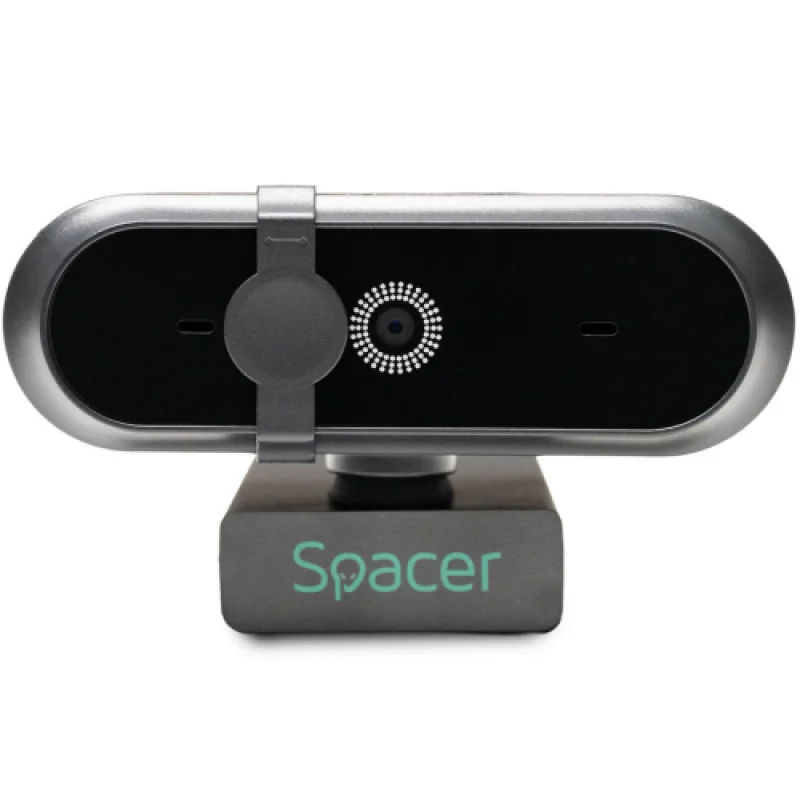 Camera web Spacer FULL-HD 1080P cu autofocus si rezolutie video 1920 x 1080, negru Spacer