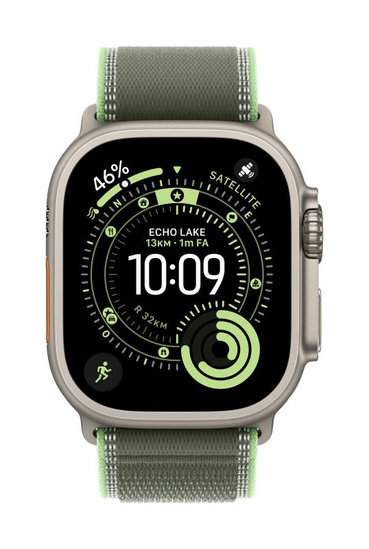 Apple Watch 49mm Green/Neon Trail Loop - S/M - Black Titanium Finish | Altamag.ro