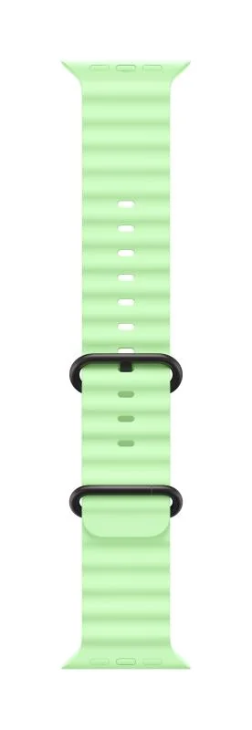 Apple Watch 49mm Neon Green Ocean Band - Black Titanium Finish