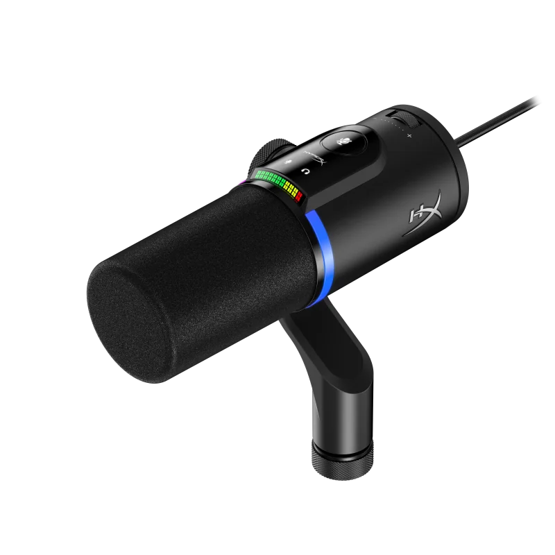 Microfon HP HyperX FlipCast, lungime cablu 3m, continut pachet: Cablu USB-C la USB-C, adaptor USB-C la USB-A, adaptor de la 3/8 inch la 5/8 inch, QSG.