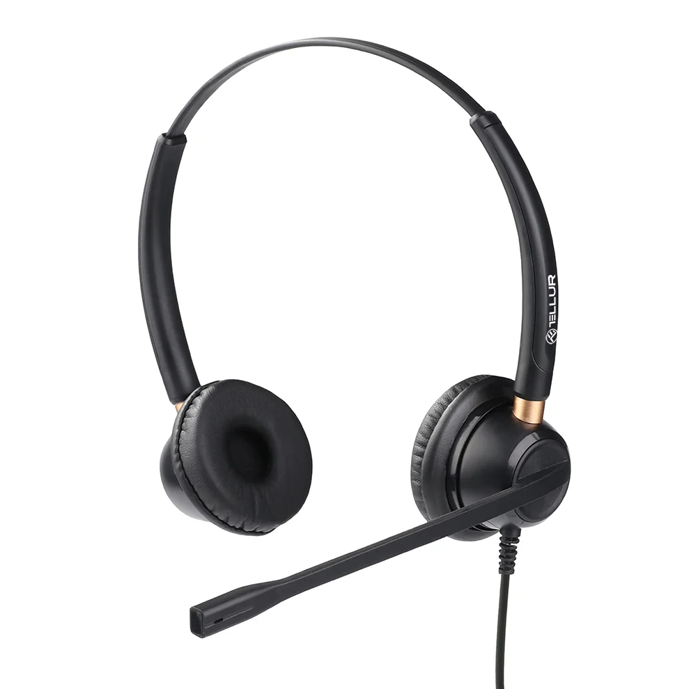 Casti Head-band TELLUR Voice 520N, Wired, Negru Tellur