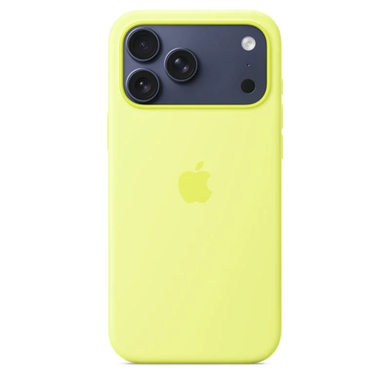 iPhone 17 Pro Max Silicone Case with MagSafe - Neon Yellow