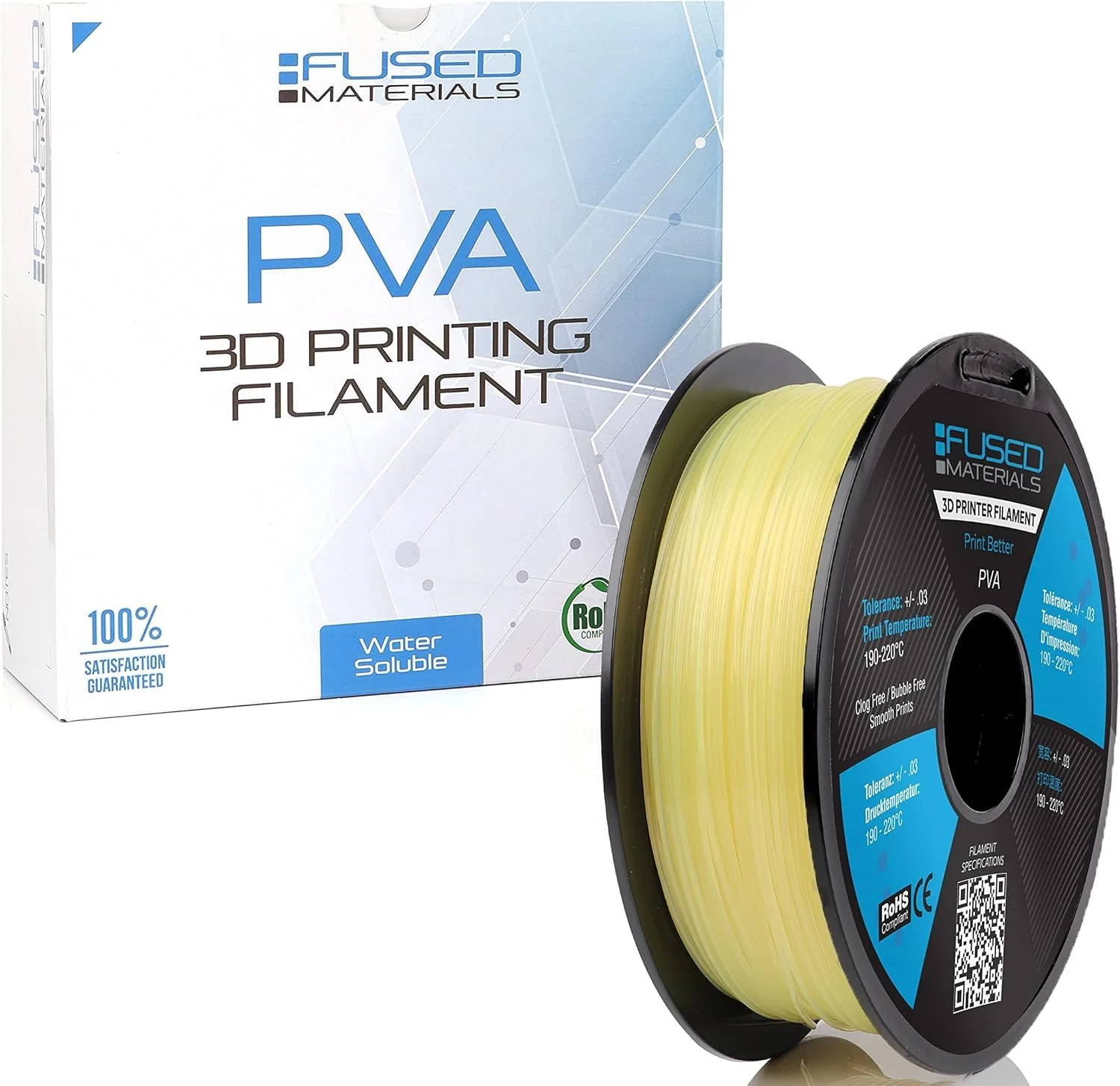 GEMBIRD 3DP-PVA-01-NAT Filament PVA natural water soluble filament 1.75mm 1kg