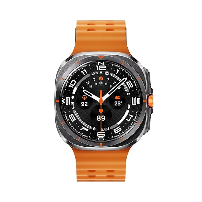SG Watch Ultra 47mm 1.5" (4G eSIM Cellular) Titanium Gray (Gray / Orange strap) (2025) Samsung