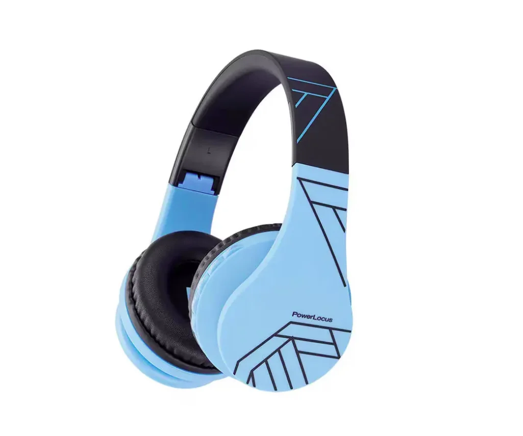 Casti Gaming Head-band PowerLocus P1, Wireless, Albastru Powerlocus