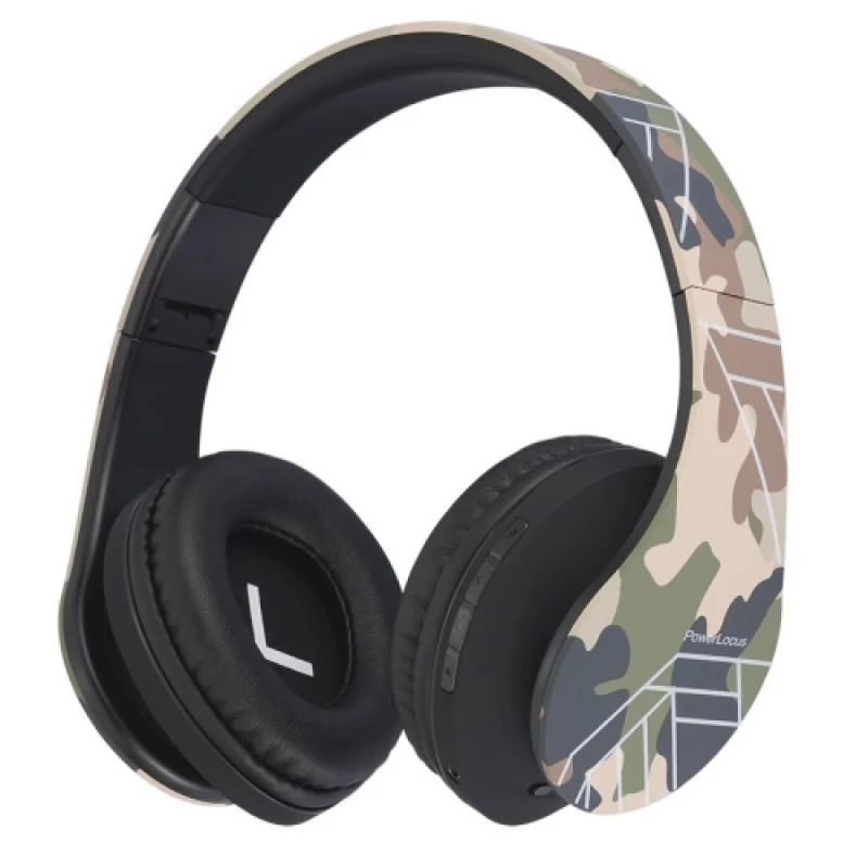Casti Over-ear PowerLocus P2 Camo, wireless, Verde Powerlocus