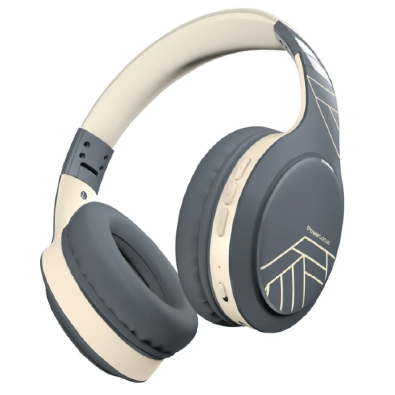 Casti Over-ear PowerLocus P19, wireless, Gri Powerlocus