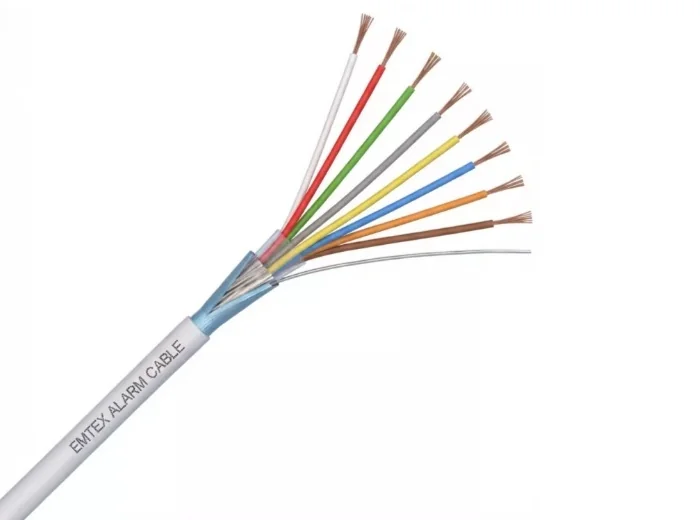 CABLU ALARMA 8 X 0.22, CUPRU, MANTA PVC, ROLA 100M Emtex