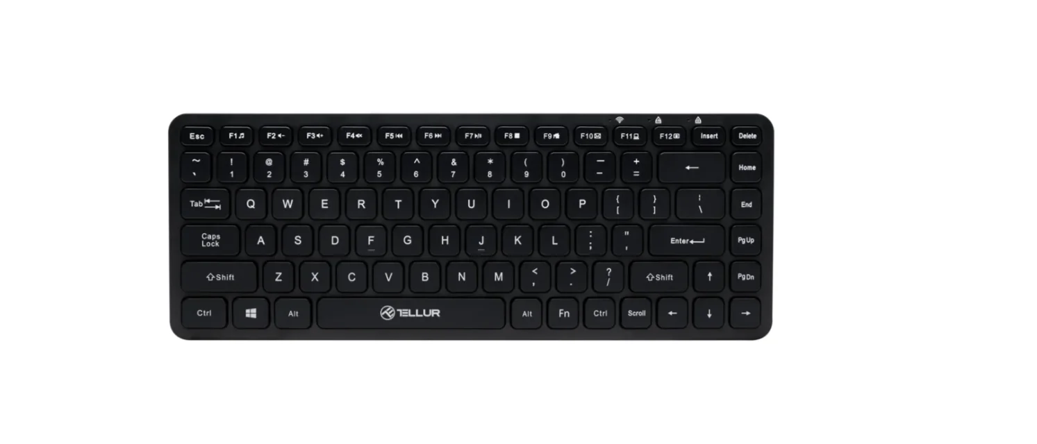Tastatura Tellur Mini, Wireless, Negru Tellur