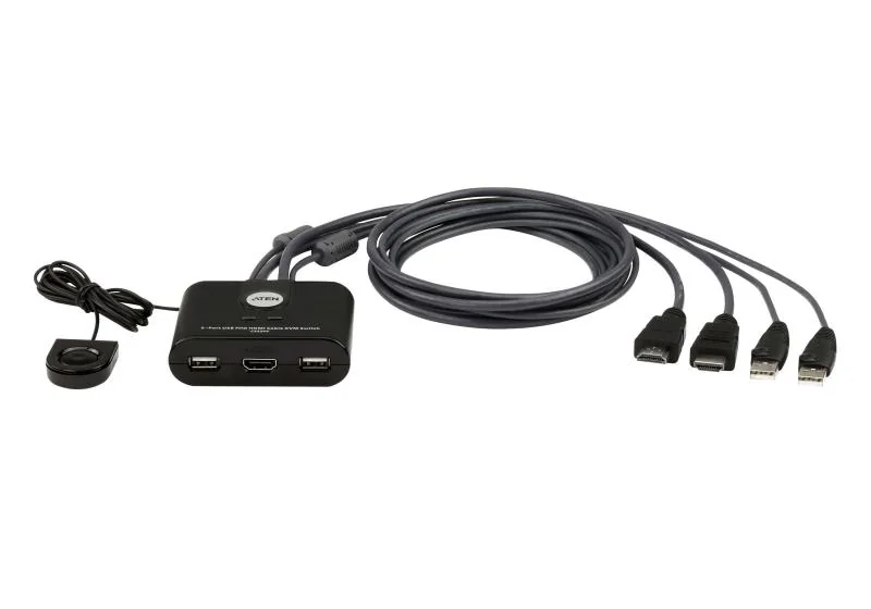 Switch KVM ATEN CS22HF. Tastatură de tip port: USB ATEN