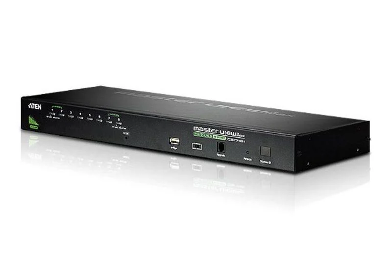 Switch KVM Aten Raft pentru montat echipamente 1U Neg ATEN