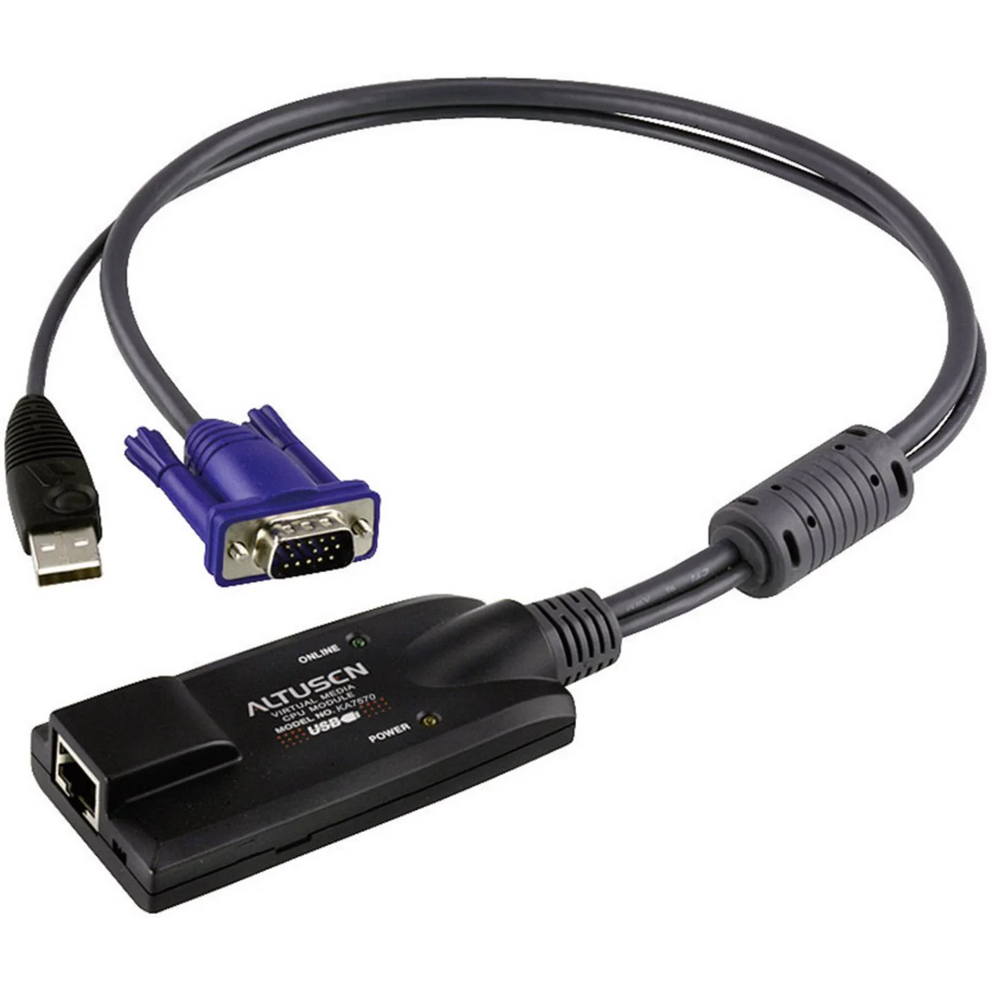 Adaptor KVM USB-VGA ATEN KA7570-AX. Tastatură de tip port: PS/2 HPE