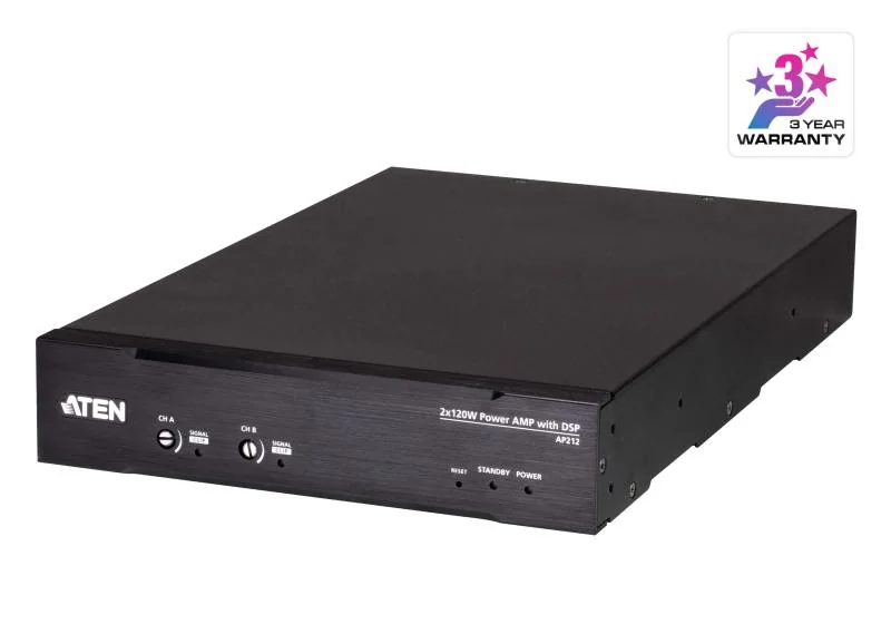 Amplifficator auto ATEN AP212-AT-G. Vârf de putere pe canal: 240 W ATEN